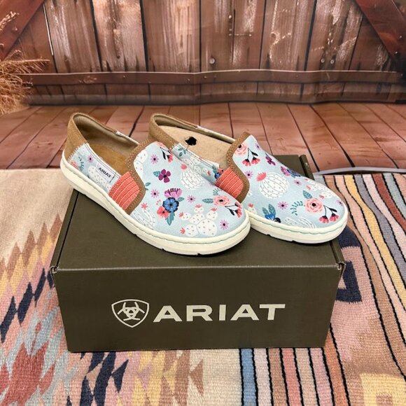 Women's Ariat 10035763 Ryder Cactus Print Shoe - Picture 2 of 3